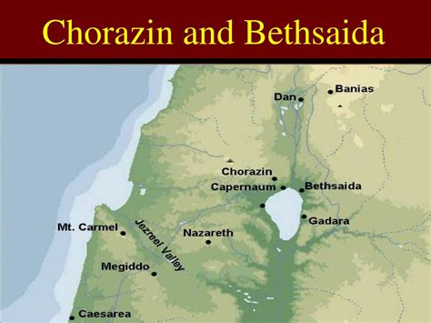 where was bethsaida|where is chorazin.